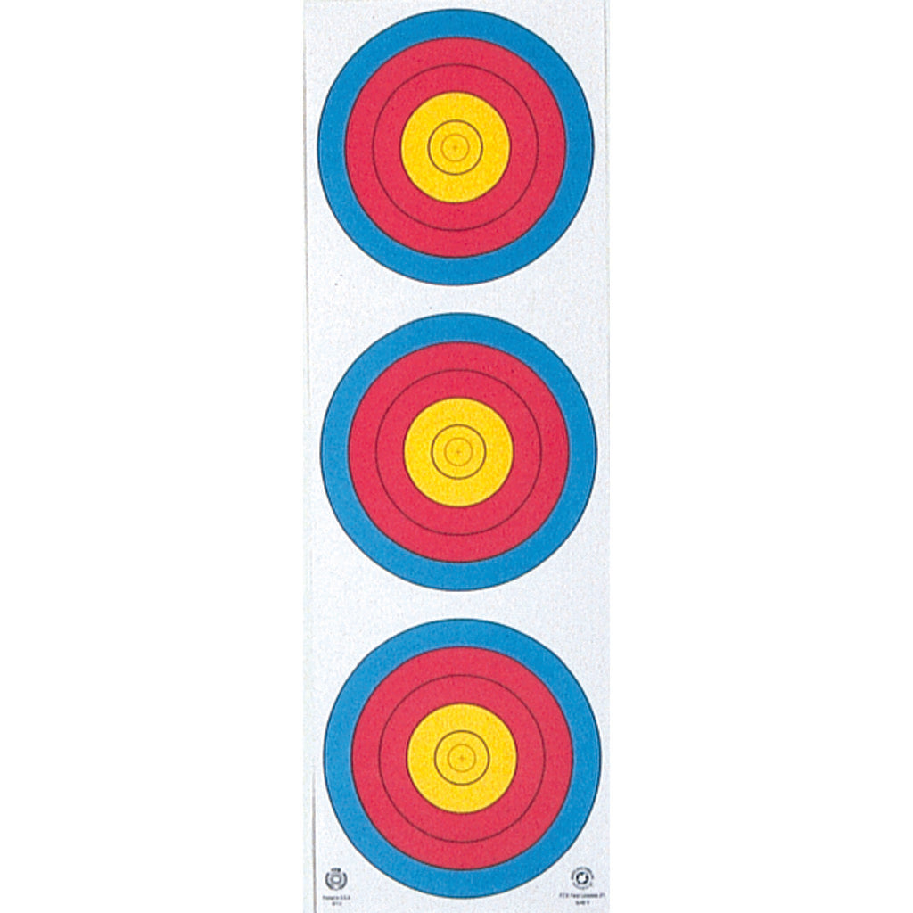 Maple Leaf Target Face 3-spot Vertical 25 Pk.