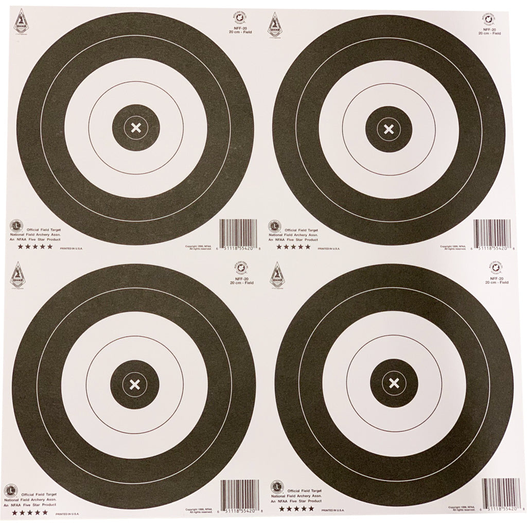 Maple Leaf Target Face Nfaa Field 20 Cm. 25 Pk.