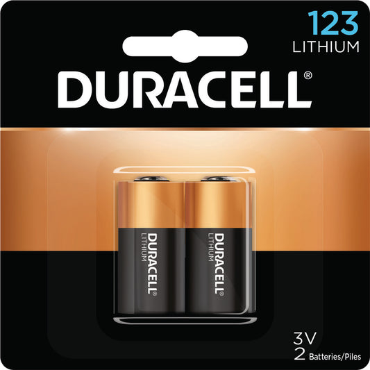 Duracell Lithium Batteries Cr123 2 Pk.