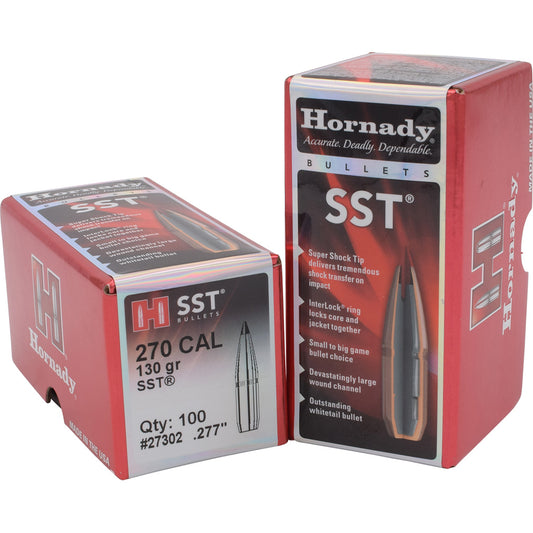 Hornady Sst Bullets 27 Cal. .27 In. 130 Gr. 100 Pk