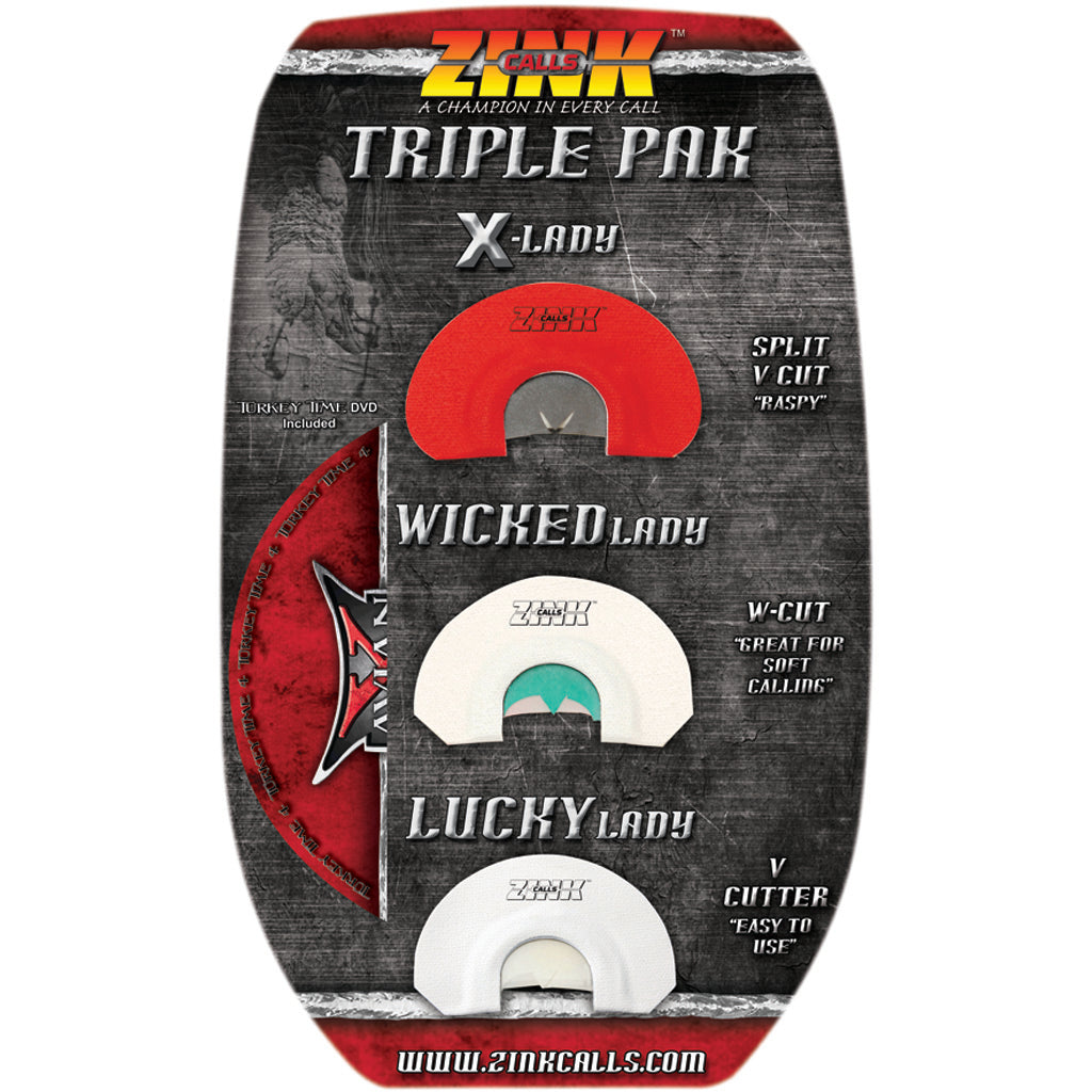 Zink Triple Pak Turkey Call 3 Pk.