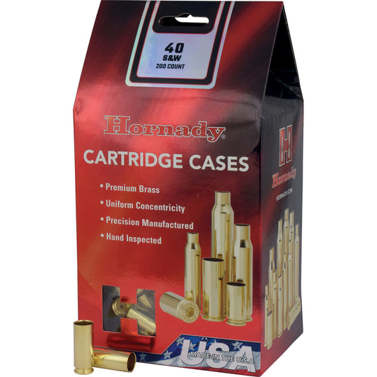 Hornady Unprimed Brass 40 S&w 200 Pk.