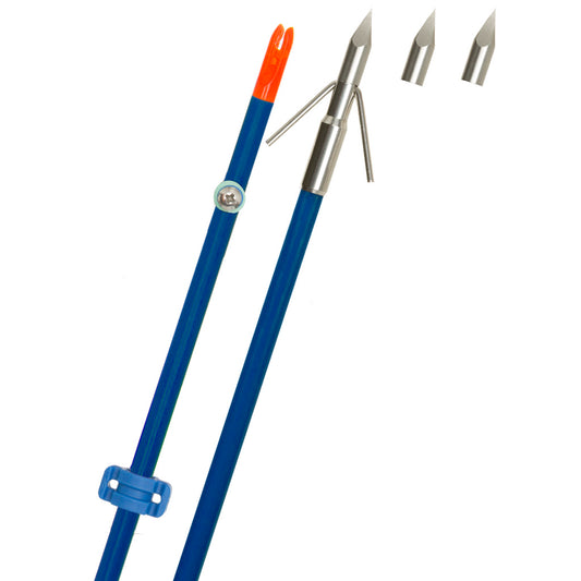 Fin Finder Raider Pro Bowfishing Arrow Blue With Riptide Point