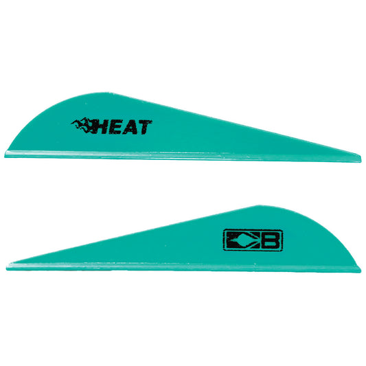 Bohning Heat Vanes Teal 36 Pk.