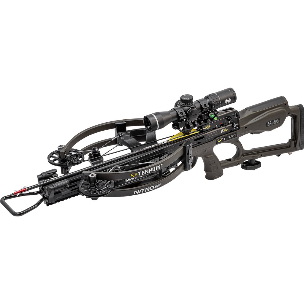 Tenpoint Nitro 505 Crossbow Package Acuslide Moss Green